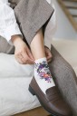 Chaussettes pour femmes avec des fleurs 6
