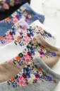 Chaussettes pour femmes avec des fleurs 8