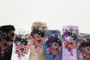 Chaussettes pour femmes avec des fleurs 17