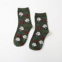 Chaussettes pour femmes avec des fruits en coton polyester 5