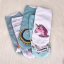 Chaussettes pour femmes avec des licornes 4