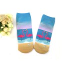 Chaussettes pour femmes avec flamants roses 9