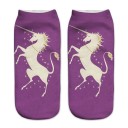 Chaussettes pour femmes avec impression 3D - Licorne 2
