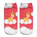 Chaussettes pour femmes avec impression 3D - Licorne 5
