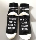 Chaussettes pour femmes avec inscription amusante J529 13