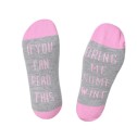 Chaussettes pour femmes avec inscription amusante J529 11