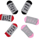 Chaussettes pour femmes avec inscription amusante J529 1