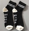 Chaussettes pour femmes avec inscription amusante J529 2