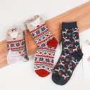 Chaussettes pour femmes avec motifs de Noël - 2 paires 3