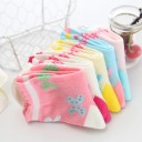 Chaussettes pour filles avec des fleurs - 5 paires 2