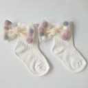 Chaussettes pour filles avec nœud A777 5