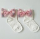 Chaussettes pour filles avec nœud A777 7