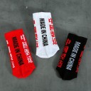 Chaussettes pour hommes avec des caractères chinois 4