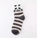 Chaussettes rayées pour femmes avec des animaux 4