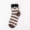 Chaussettes rayées pour femmes avec des animaux 2