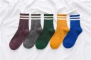 Chaussettes scintillantes pour femmes avec rayures 2
