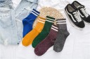 Chaussettes scintillantes pour femmes avec rayures 6