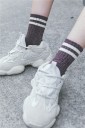 Chaussettes scintillantes pour femmes avec rayures 12