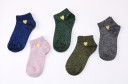 Chaussettes scintillantes pour femmes avec un cœur 2