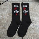Chaussettes stylées - Le nombre du diable 9