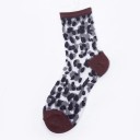 Chaussettes transparentes à pois pour femmes 6