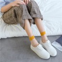 Chaussettes transparentes pour femmes à pois 2