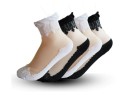 Chaussettes transparentes pour femmes avec dentelle - 5 paires 1