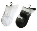 Chaussettes transparentes pour femmes avec dentelle - 5 paires 2