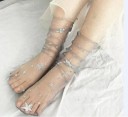 Chaussettes transparentes pour femmes avec des étoiles 8