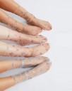Chaussettes transparentes pour femmes avec des étoiles 1