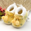 Chaussons d'hiver pour enfants avec pompons 3