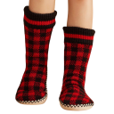 Chaussons d'intérieur en peluche style chaussettes Chaussettes épaisses et douces avec semelle antidérapante Chaussons d'hiver chauds pour la maison 5