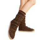 Chaussons d'intérieur en peluche style chaussettes Chaussettes épaisses et douces avec semelle antidérapante Chaussons d'hiver chauds pour la maison 2