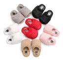 Chaussons en fourrure pour filles avec sangle 1