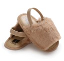 Chaussons en fourrure pour filles avec sangle 4