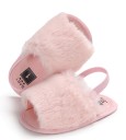 Chaussons en fourrure pour filles avec sangle 6