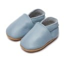 Chaussons pour enfants en cuir PU Modèle à enfiler avec élastique autour de l'ouverture Semelle lisse Sans fermeture Baskets 11
