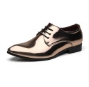 Chaussures à lacets brillantes pour hommes J2128 2