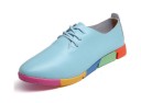 Chaussures à lacets pour femmes avec plateforme colorée J2395 3