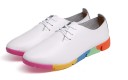 Chaussures à lacets pour femmes avec plateforme colorée J2395 2