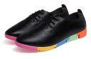 Chaussures à lacets pour femmes avec plateforme colorée J2395 3