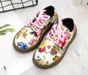 Chaussures à lacets pour filles avec des fleurs 1