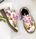 Chaussures à lacets pour filles avec des fleurs 2