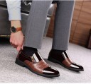 Chaussures à lacets pour hommes avec fermeture éclair J1508 7