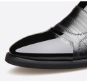Chaussures à lacets pour hommes avec fermeture éclair J1508 9