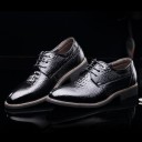 Chaussures à lacets pour hommes en design de cuir de serpent J1509 4