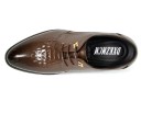 Chaussures à lacets pour hommes en design de cuir de serpent J1509 8