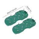 Chaussures d'aération pour pelouse 29x13 cm Sandales avec pointes Sangle réglable Chaussures en plastique antidérapantes pour aération du sol 3