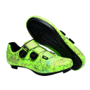 Chaussures de cyclisme unisexes avec fermeture à double rotation et semelle pour cales en nylon, cuir PU, EVA pour le cyclisme sur route et sportif 3