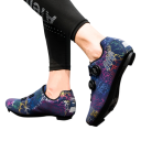 Chaussures de cyclisme unisexes avec fermeture à double rotation et semelle pour cales en nylon, cuir PU, EVA pour le cyclisme sur route et sportif 5